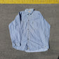 Men's XL Levis Cotton  Pinstripe Long Sleeved Denim Shirt