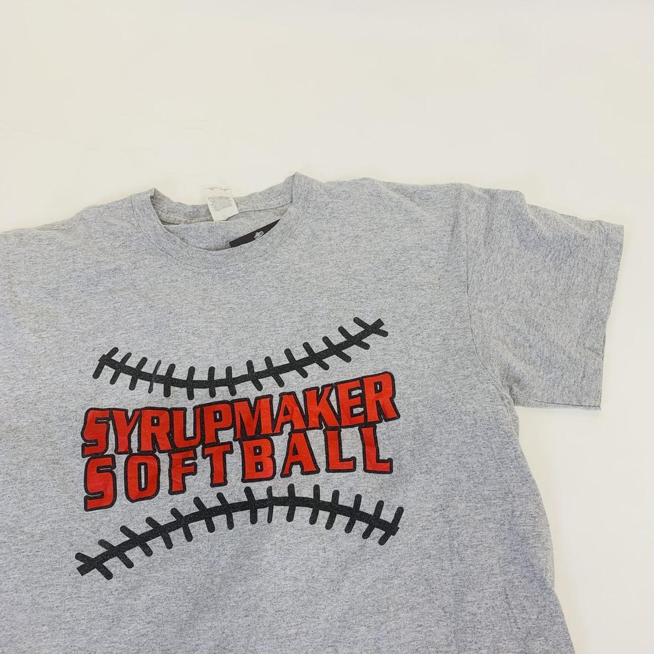 🔵Vintage Tee Grey Size L Syrupmaker Softball