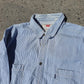 Men's XL Levis Cotton  Pinstripe Long Sleeved Denim Shirt