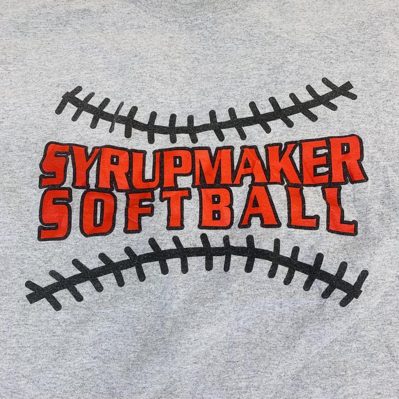 🔵Vintage Tee Grey Size L Syrupmaker Softball