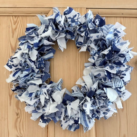 Handmade 'Rag' Wreath 12"