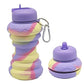 Donut Collapsible Pop Up Silicone Water Bottle