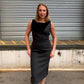 Christian Dior Dark Grey Wool & Silk Knee Length Dress UK 12 RRP £2,100