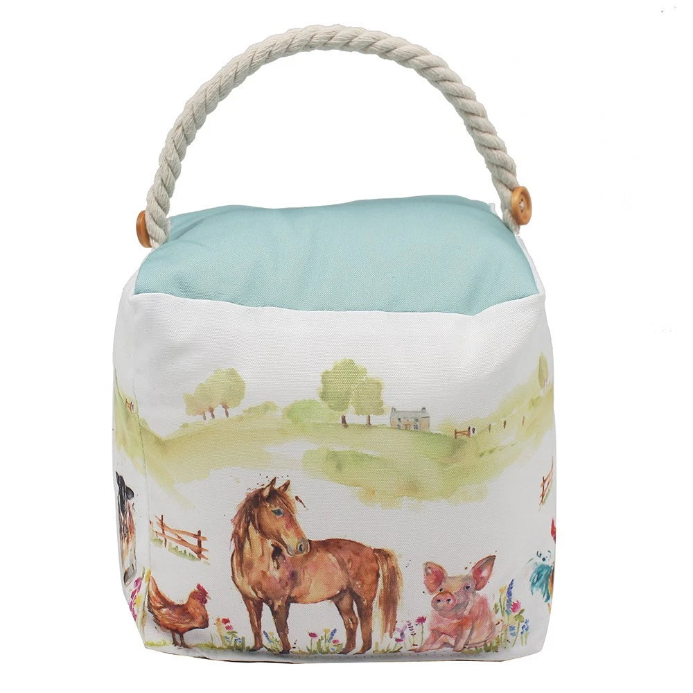 Weighted Plush Door Stop Door Stay Farmyard