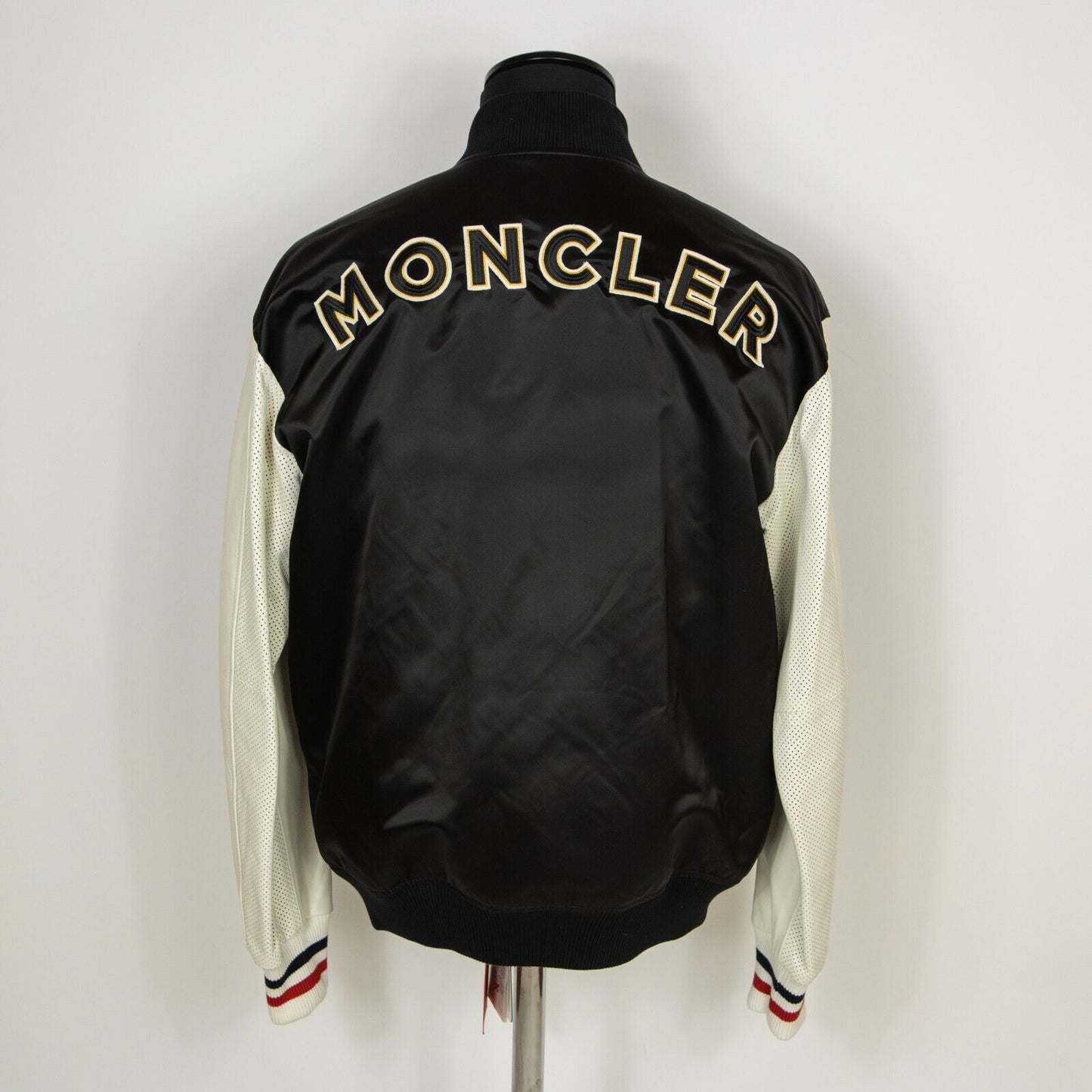 Moncler baseball jacket black & white  size M RRP £1340 (#H1)