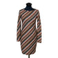 Missoni Classic Zig Zag Long Sleeved Shift Dress Size 38