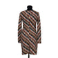 Missoni Classic Zig Zag Long Sleeved Shift Dress Size 38