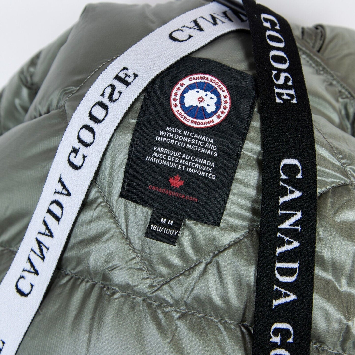 Canada Goose puffer jacket Crofton hoodie sage brush  RRP £850 (#H1)