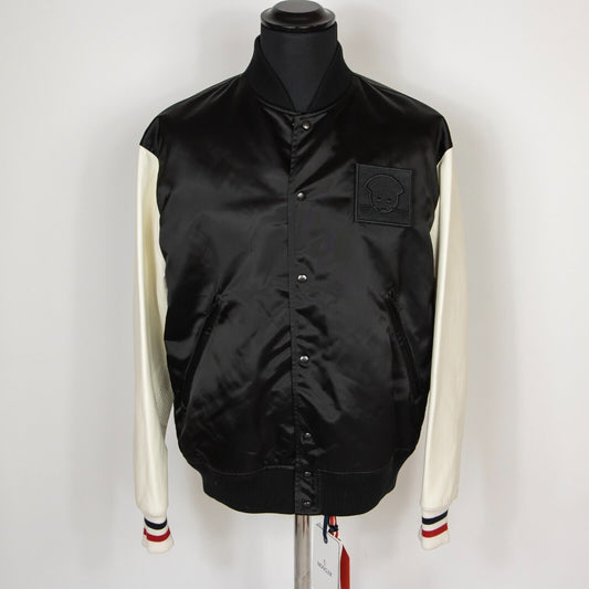 Moncler baseball jacket black & white  size M RRP £1340 (#H1)