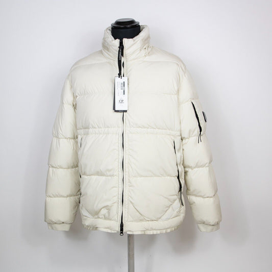 C.P Company cream puffer with hood size XL RRP £1020 (#H1)